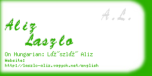 aliz laszlo business card
